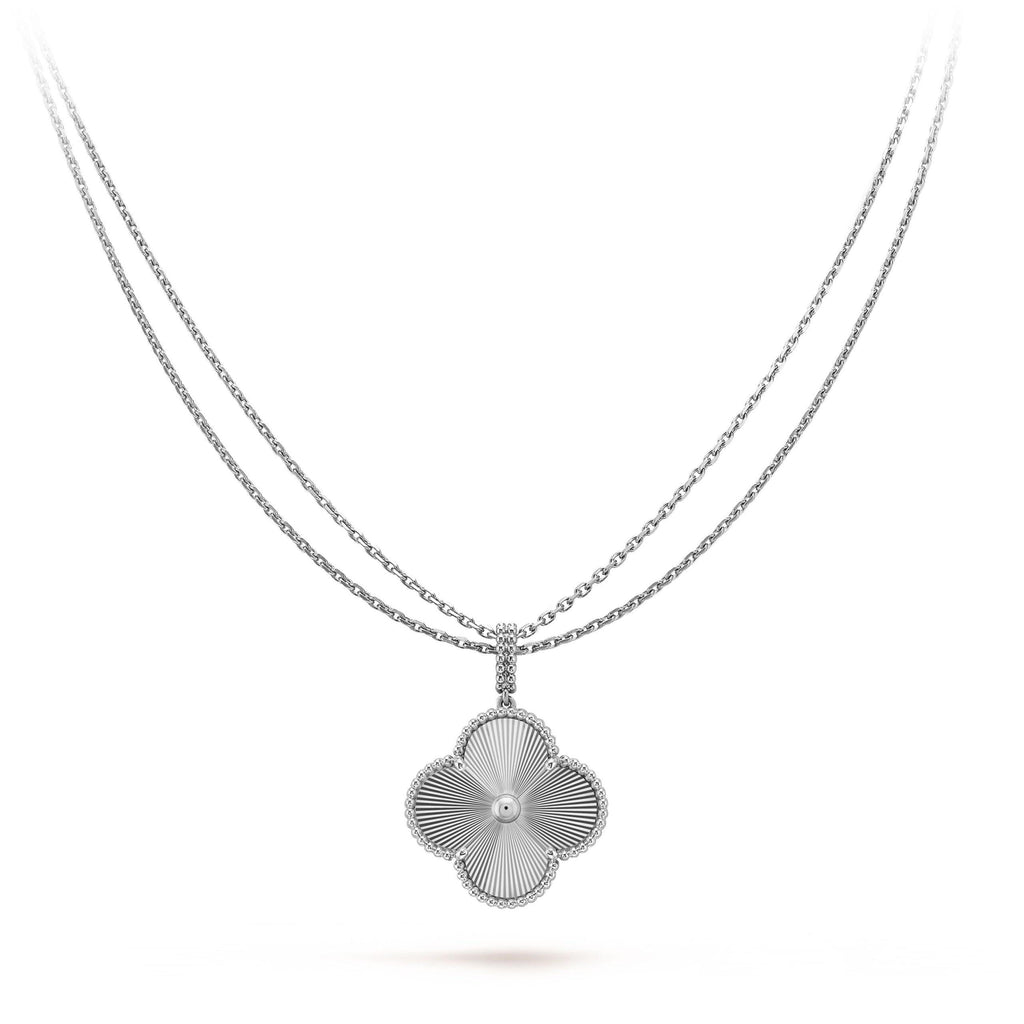 ¡®Imperial¡¯CLOVER 25MM SILVER BIG CLOVER NECKLACE