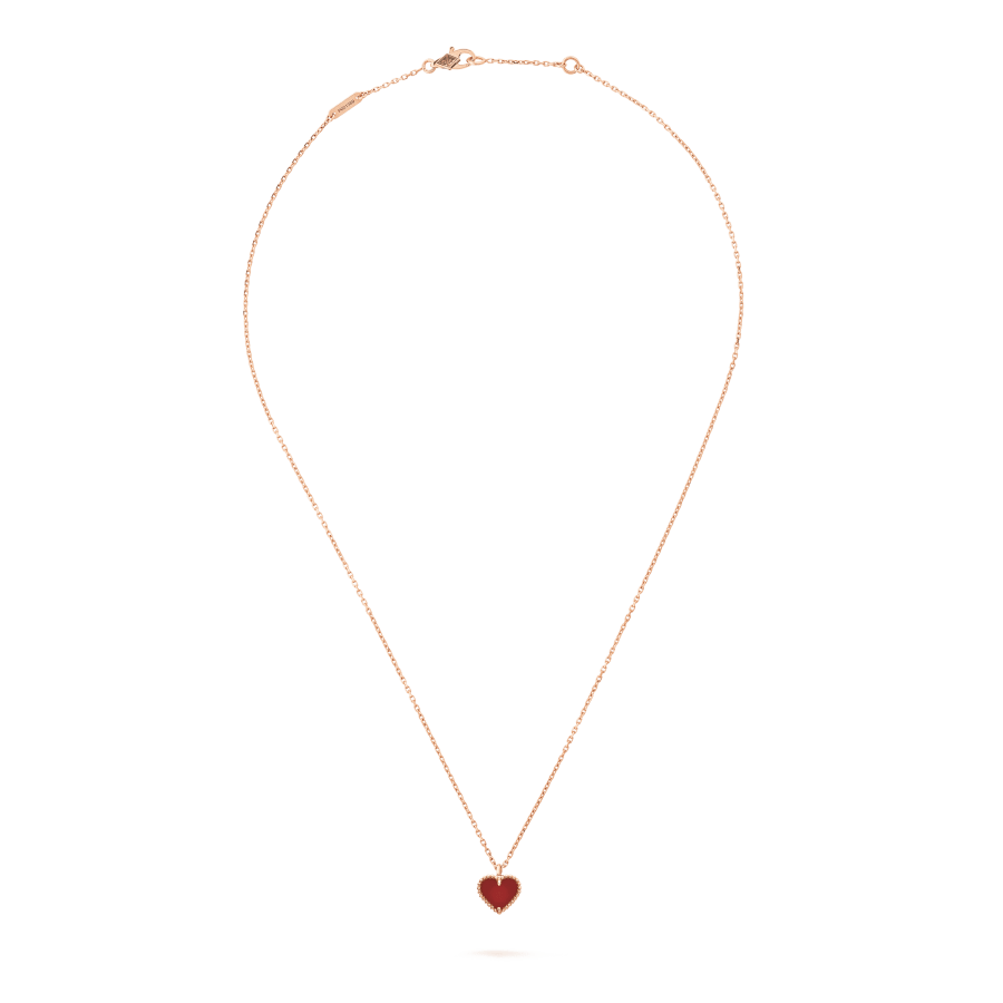 ¡®Imperial¡¯SWEET CLOVER CARNELIAN HEART NECKLACE