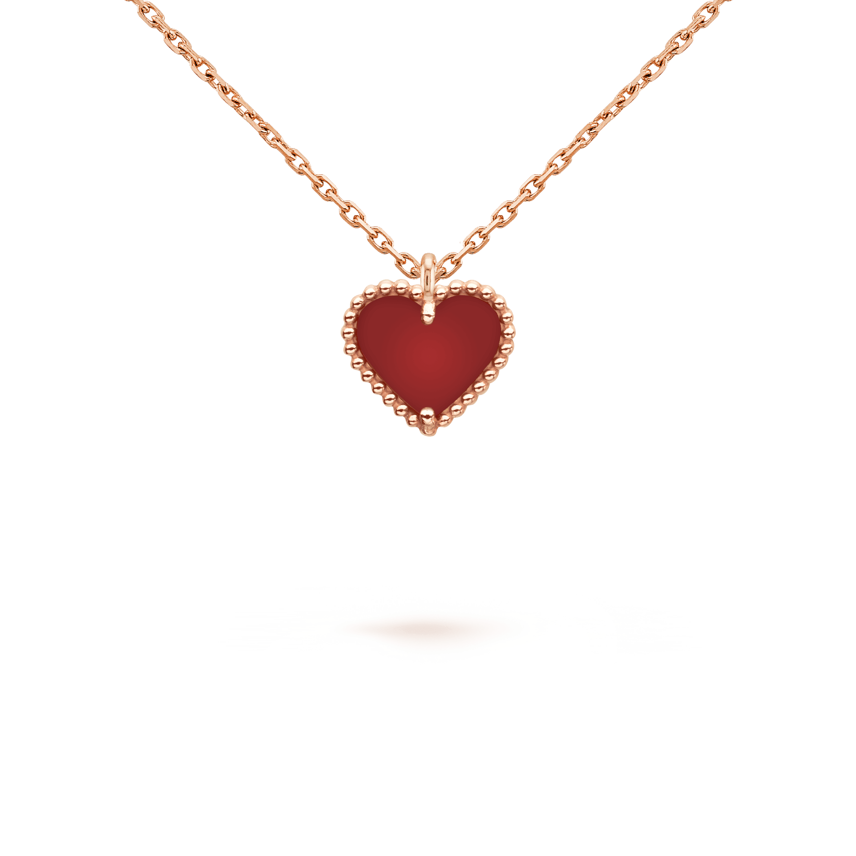¡®Imperial¡¯SWEET CLOVER CARNELIAN HEART NECKLACE