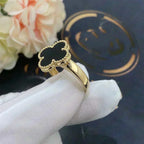 ¡®Imperial¡¯CLOVER ONYX RING