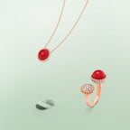 ¡®Imperial¡¯PERLEE COULEURS DIAMOND ROSE GOLD BETWEEN THE FINGER RING