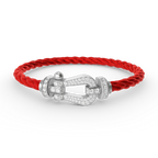 ¡®Imperial¡¯FORCE LARGE HORSESHOE FULL DIAMOND BRACELET SILVER