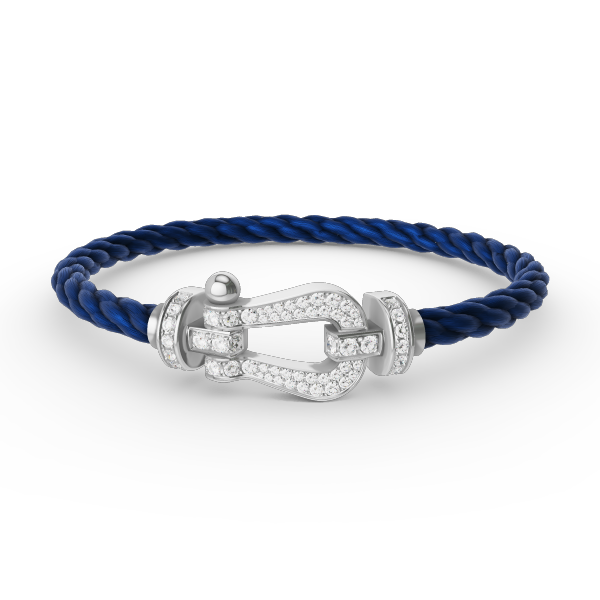 ¡®Imperial¡¯FORCE LARGE HORSESHOE FULL DIAMOND BRACELET SILVER